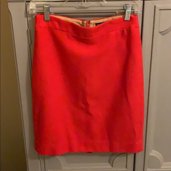 Red Wool J.Crew Pencil Skirt - Picture 1 of 2